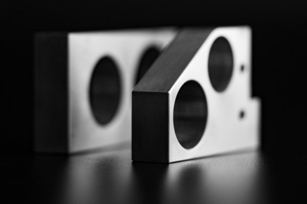 CNC Milling products - simple aluminium holders