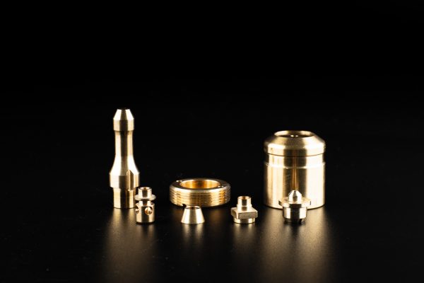 CNC Swiss Type lathe product - small brass components